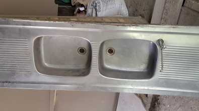 Double stainless steel sink