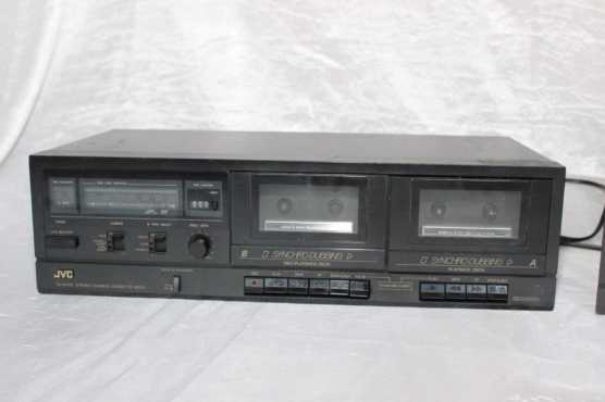 Double tape decks JVC and Technics