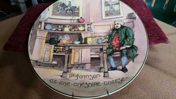 Dr Johnson Cheshire Cheese Plate D6377  Royal Doulton