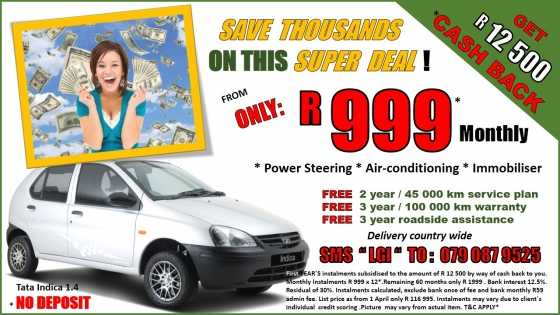 drive a new car from R 999 pm