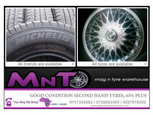 Driving a BMWMERCEDESTOYOTAVW AND NEED SECOND HAND TYRES(MNT9A)