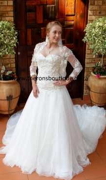 DROP WAIST WEDDING DRESS - BRAND NEW