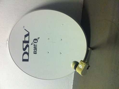 DSTv satellite dish and twin LNB