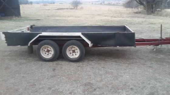 dubbel as trailer te koop