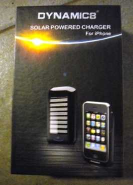 Dynamic8 solar powered charger for iPhone