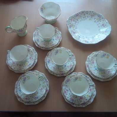 EB antique foley china tea set