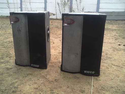 Ecco 320Watt PA Speakers