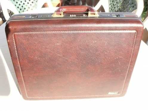 Echolac attache case, brown ABS hard shell in good condition.