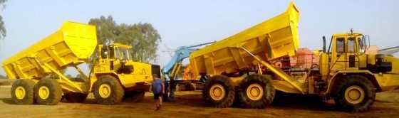 Eight B40C Bell Articulated Dump Trucks for sale