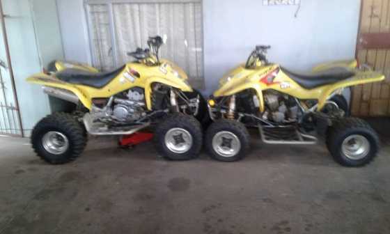 Ek 2 Ltz 400cc zuzuki bikes met trailer