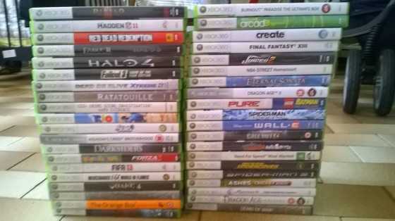 Ek het 40 Xbox 360 games te koop