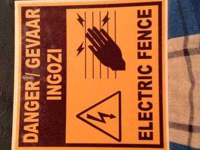 Electric Fence 039DANGER039sign boards X200