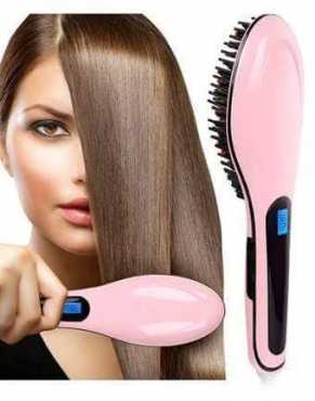 Electronic hair lcd Straightening Brush