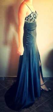 elegant black evening dress