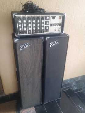 ELK Amplifier with 2 Speakers for SALE