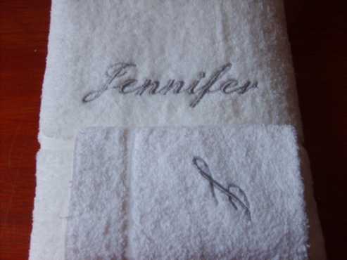 Embroidered Towel s and Towel sets.