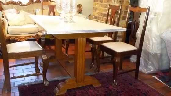 Embuia dining room table and chairs