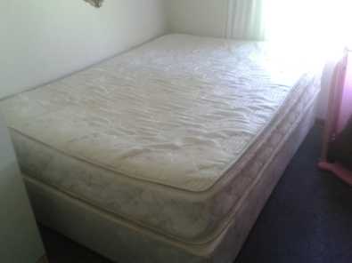 Euro coil, pillow top double bed