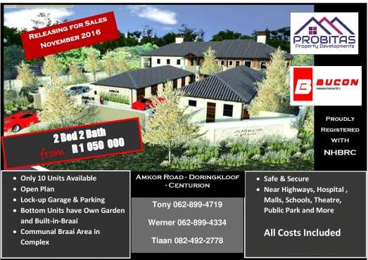 EXCLUSIVE NEW DEVELOPMENT IN CENTURION