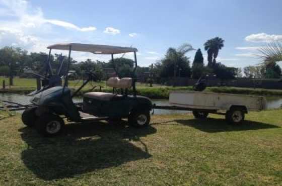 Ez-go Petrol Golf cart with trailer