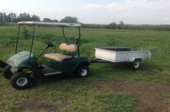 Ez-go Petrol Golf cart with trailer