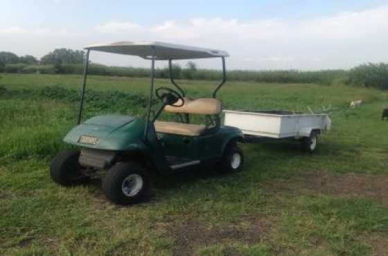 Ez-go Petrol Golf cart with trailer