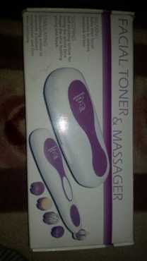 Facial toner amp massager