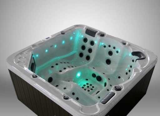 Fashion and Deluxe Outdoor Jacuzzy with LED lights, Massage Spa, Bathtubs