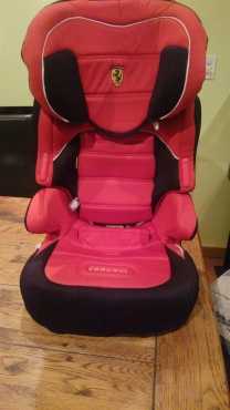 Ferrari Infant Car booster seat ,good condition, Red Black