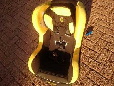 Ferrari Toddler-Infant booster car seat Yellow and black