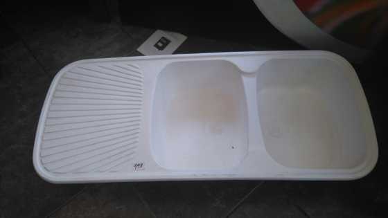 Fibreglass Double sink