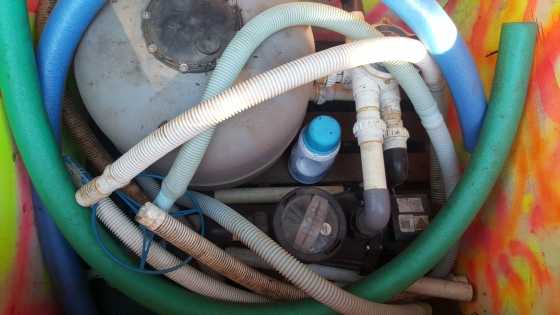 Filter,selector valve and pump