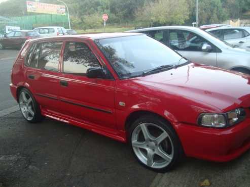 FINANCE AVALIABLE 2004 TOYOTA TAZZ 1.3 RED COLOUR