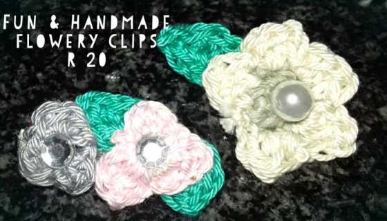 Flowery clips for sale