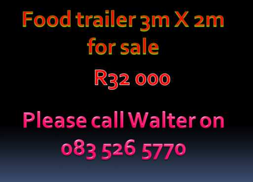 Food trailer for sale