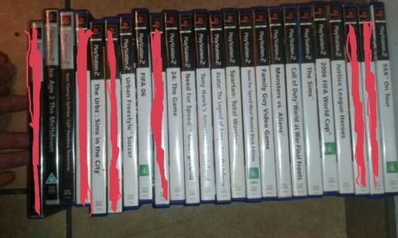 for sale 18 ps2 games bargain price