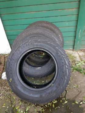 FOR SALE  4 BRIDGESTONE DUELER TYRES