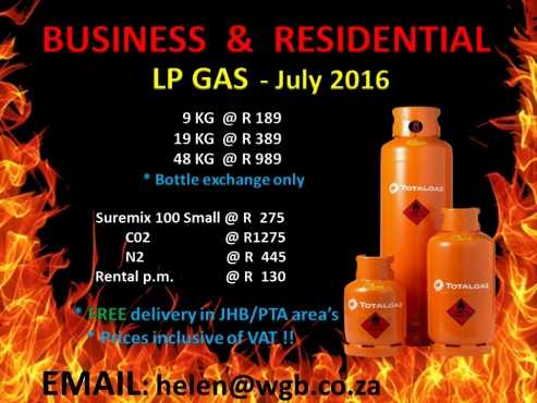 FOR SALE LP GAS amp BOTTLED WATER