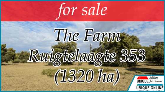 For Sale The Farm Ruigtelaagte 353 - Measuring 1320.7082 ha