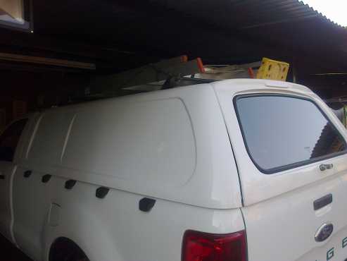 Ford Ranger longwheel base fibreglass canopy.