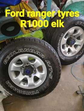 Ford ranger tyres