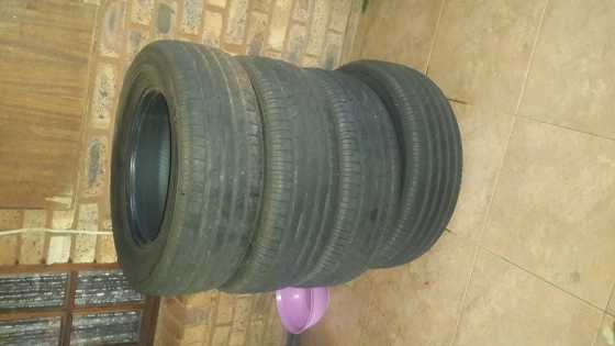 FOUR BRIDGESTONE TURANZA TYRES