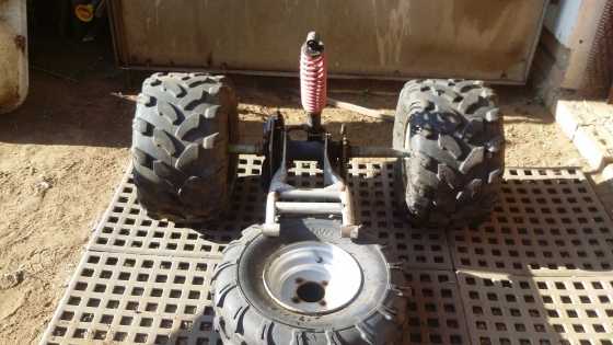 Four Wheeler bike axle and tyres