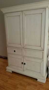 French hand painted armoire for sale