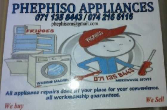 fridge and washing machine repairs