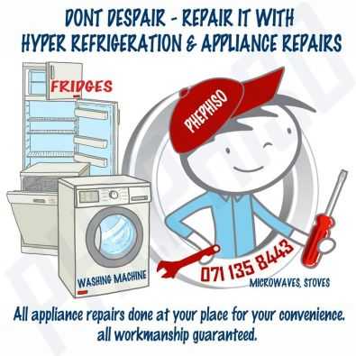 fridge and washing machine  repairs