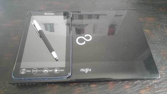 Fujitsu Laptop amp Lenovo Tablet Combo For Sale