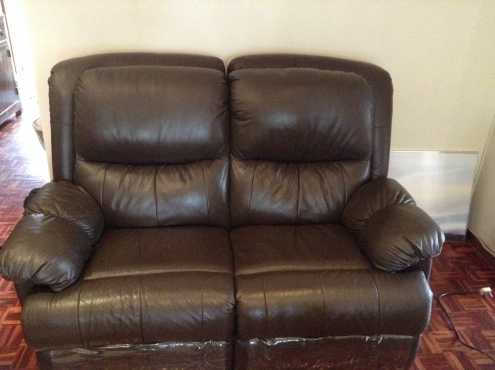 Full leather recliner lounge suite