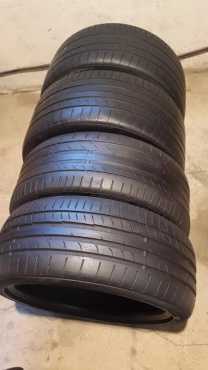 Full set 18 inch Continental Sport Contact 5 tyres 2254018 and 2553518