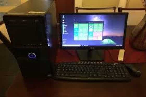 Full Set,19inch LCD monitor keyboard and mouse(4gb ddr 3 Ram.)CPU.3.4g